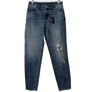 NWT Express Relaxed Tapered Leg Mid Rise Distressed Denim Jeans Conscious Edit 2